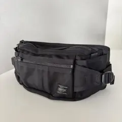 【美品】ポーター ヒート ウエストバッグ ブラック