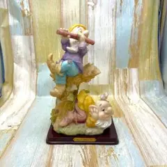 白雪姫 七人の小人 バッシュフル＆スリーピー 七人のこびと 陶器製 フィギュア 白雪姫 七人の小人 バッシュフル＆スリーピー 七人のこびと 陶器製