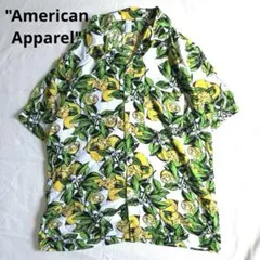 American Apparel アロハシャツ　レモン　総柄　USA製　アメアパのサムネイル