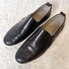 ✨美品 マーガレットハウエルアイデア スリッポン レザー ブラック スニーカー