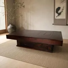 唐木 鉄刀木 関西火鉢 囲炉裏座卓 W91cm角 和家具 民芸家具 ローテーブル 唐木 鉄刀木 関西火鉢 囲炉裏座卓 W91cm角 和家具 民芸家具 ロー