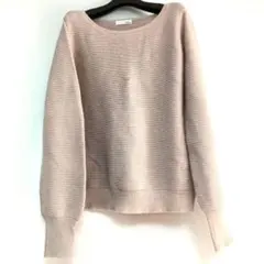 index ピンクベージュ ニット セーター M