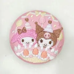 サンリオ 刺繍缶バッジ マイメロディ クロミ シークレット