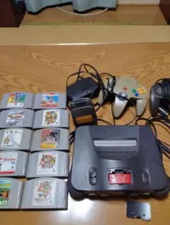 【ジャンク】64 本体 、ソフト8本、拡張パック等。