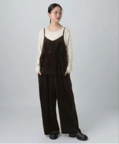 ベロアキャミサロペット LEPSIM レプシィム オールインワン・オーバーオール