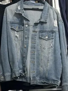 INGNI ライトブルー デニムジャケット ダメージ ヴィンテージ Mサイズ