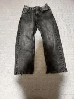 ZARA ブラック ワイドレッグデニム EUR38