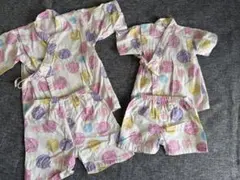 カラフルなベビー甚平 120・90サイズ