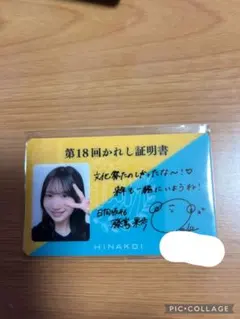 日向坂46 ひなこい かれしイベント 本命チョコカラビナ 証明書 宮地
