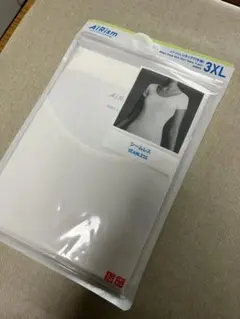 ユニクロ エアリズム 半袖 ホワイト 3XL シームレス インナー 新品未使用