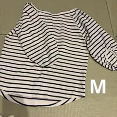 ストライプ 七分袖 トップス M