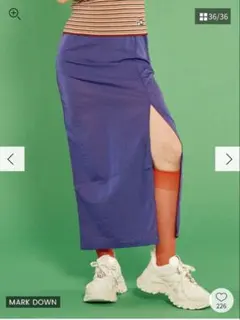 新品未使用タグ付きjouetie FILA 紫色 タイトスカート サイドスリットのサムネイル