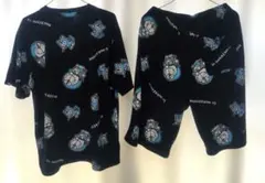 ドラえもん ルームウェア 上下セット XL ブラック 新品同様