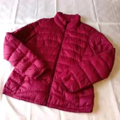 【美品】ユニクロ　ウルトラライトダウンジャケット　レディース　ワインレッド　Ｌ