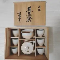 朝日焼 煎茶揃 ６客 朝日焼七十四代 朝日豊斎作 煎茶器 宝瓶 箱入り 朝日焼 煎茶揃 6客 朝日焼七十四代 朝日豊斎作 煎茶器 宝瓶 箱入り