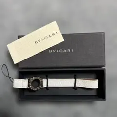 BVLGARI ブルガリ ストラップ 白×シルバー 箱付き 新品未使用のサムネイル