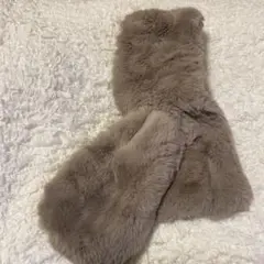 グレー ボア・ファー生地 Fサイズ