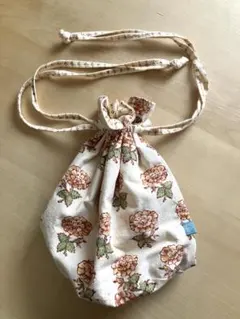 花柄巾着袋