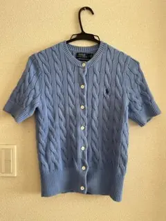 【 ラルフローレン 】 半袖カーディガン