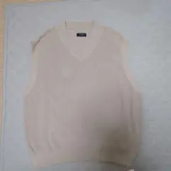 BACK NUMBER ベージュ　Vネック ベスト X-LARGE