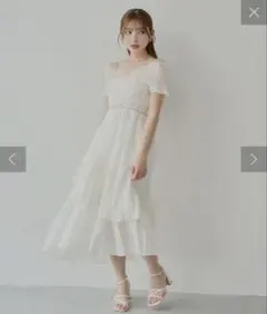 完売品♡ olive des olive レース切替ロングワンピース ドット - メルカリ
