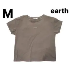 earth Mサイズ ブラウンTシャツ