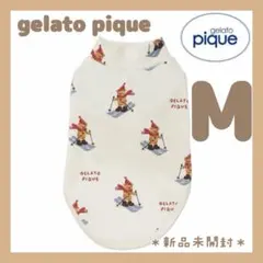 ジェラートピケ　【HOLIDAY】【CAT&DOG】スキーベア柄カットソー　M
