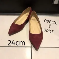 ODETTE É ODILE 24cm ワインレッド ポインテッドトゥパンプス
