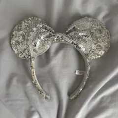 ミッキー耳カチューシャ シルバー