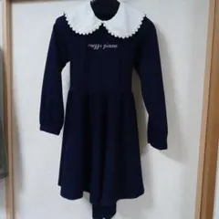 メゾピアノ ワンピース 紺 130