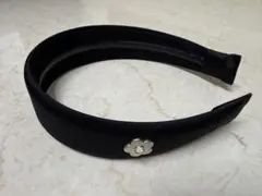 MARY QUANT ベーシックサテン カチューシャ ブラックのサムネイル