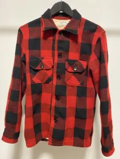 HRM ハリウッドランチマーケット バッファローチェックジャケット レッド