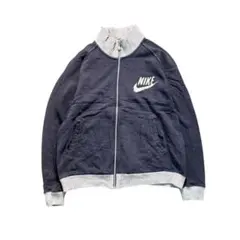 7AS7 NIKE スウェット地ジャケット　M ネイビー　90's 古着