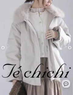 Te chichi テチチ ファーカラーミリタリーコート