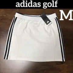 新品 adidasゴルフスカート スリーストライプス ストレッチドライスカートM