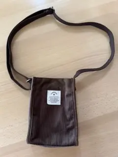 【美品】CONVERSE コーデュロイショルダーバッグ ブラウン