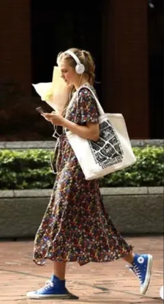 COMPTOIR DES COTONNIERS 小花柄ワンピースS〜Mサイズ