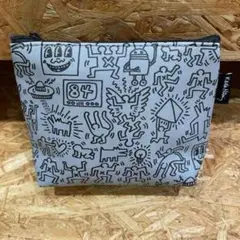 Keith Haring POUCH ポーチ KH-KH2213 グレー