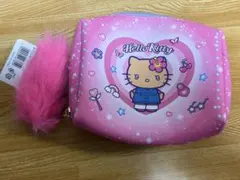 ハローキティ 日焼け ギャル ポーチ ピンク ファー付き