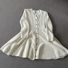 epine 白ニットワンピース