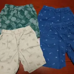 ユニクロ　ハーフパンツ4枚セット 110cm