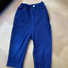 ダークブルー リボン付きパンツ