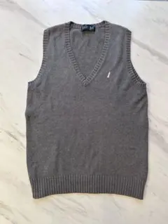 EASTBOY イーストボーイ グレー　ベスト　9号 ピンクロゴ