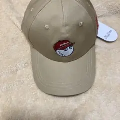 ラスト1点未使用マルボンゴルフキャップ帽子　男女兼用　ベージュタグ付き