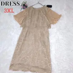 新品タグ✨ドレスプラス DRESS＋ ワンピース 花柄 レース 3XL 大きめ