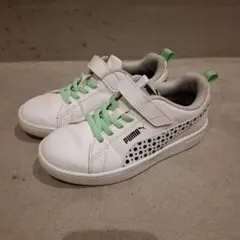 PUMA スニーカー ホワイト ドット柄 ミントグリーン