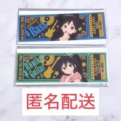 けいおん！　秋山澪　中野梓　チケット風カード　未使用品　匿名配送