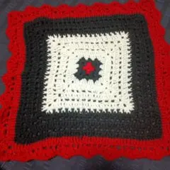 かぎ針編み 幾何学模様 マルチカバー