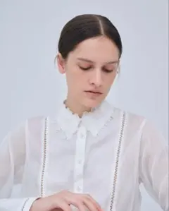 Orchid Embroidered Collar Shirt - メルカリ