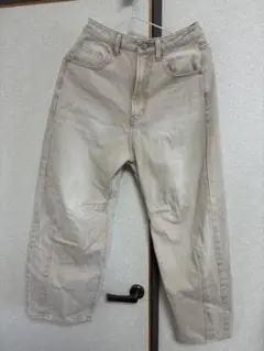 【URBAN RESEARCH】カーブデニム ベージュ Sサイズのサムネイル